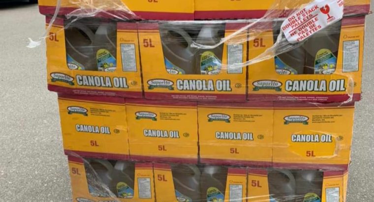 Skids of Canola oil available now.