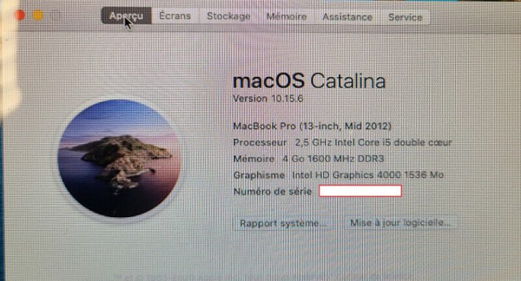 MacBook Pro 13po Apple