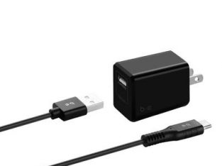 Blu Element – Wall Charger 2.4A w/USB-C Cable Blac