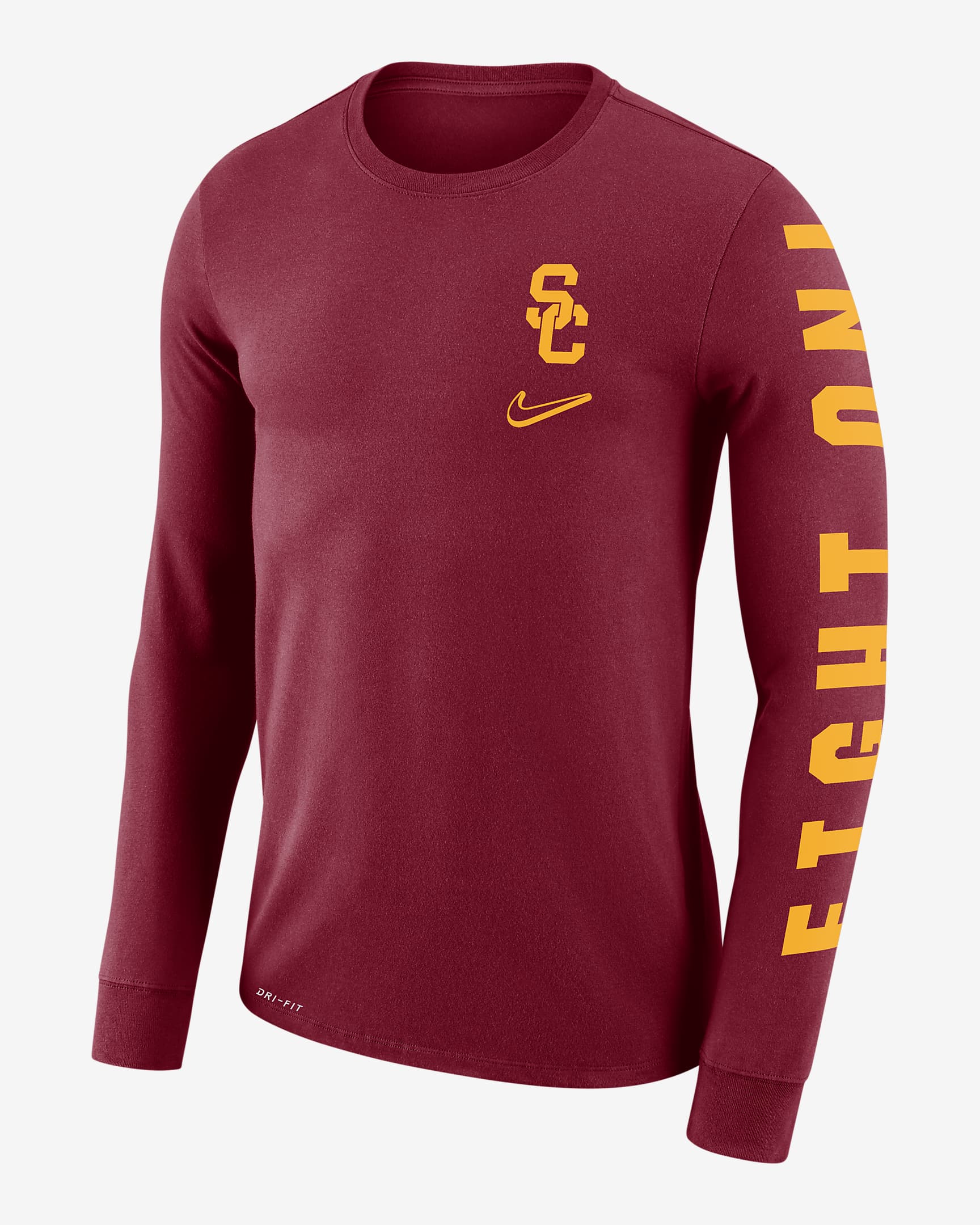 Men's Long-Sleeve T-Shirt Nike College Dri-FIT Man - CANASEI
